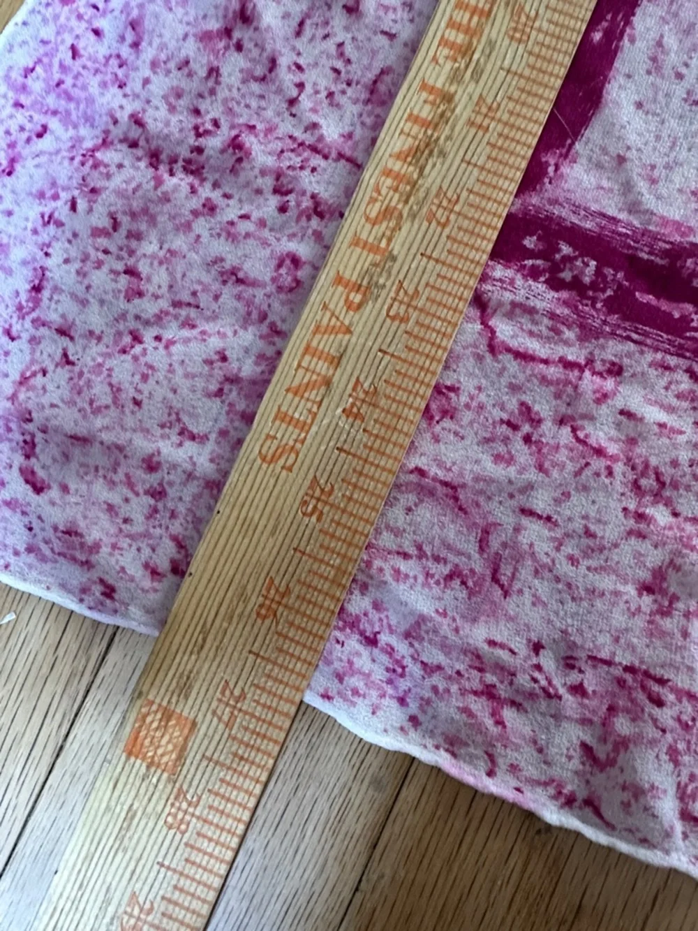 VINTAGE PINK WHITE ABSTRACT SILK SCARF SQUARE